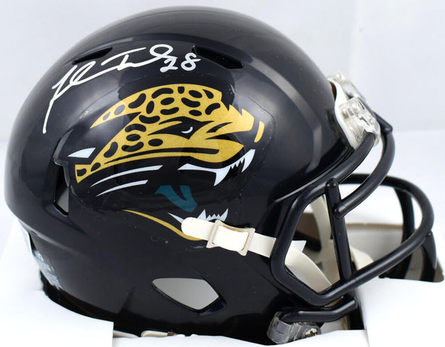 Fred Taylor Autographed Jacksonville Jaguars 95-12 Speed Mini Helmet-Beckett W Hologram *Silver Image 1