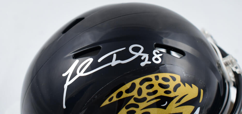 Fred Taylor Autographed Jacksonville Jaguars 95-12 Speed Mini Helmet-Beckett W Hologram *Silver Image 2