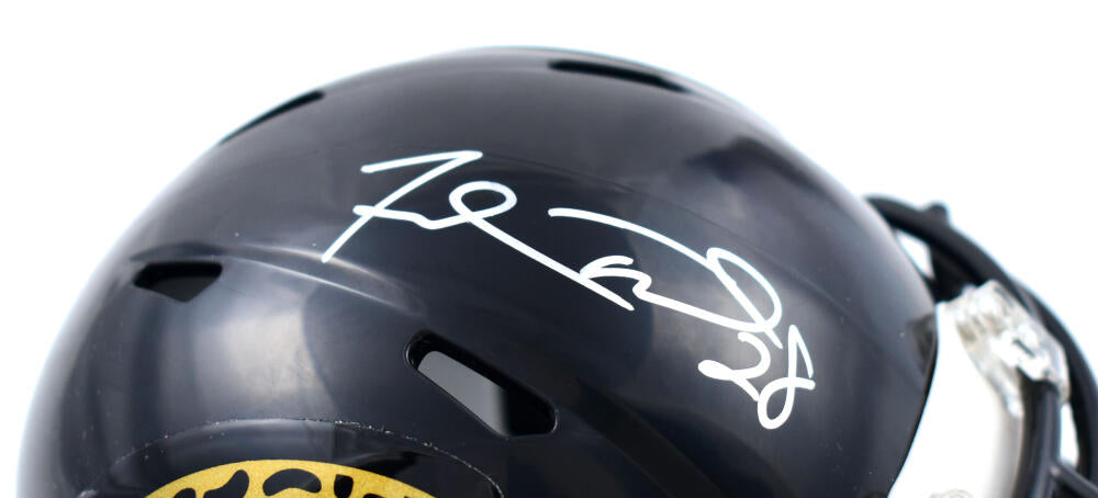 Fred Taylor Autographed Jacksonville Jaguars 95-12 Speed Mini Helmet- Prova *Silver Image 2