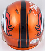 Terrell Davis Autographed Denver Broncos Flash Speed Mini Helmet w/HOF- Beckett W Hologram *White Image 3