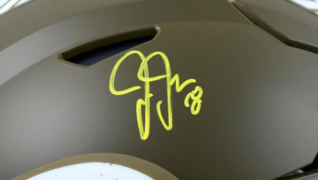 Justin Jefferson Autographed Minnesota Vikings F/S Salute to Service Speed Flex - Beckett W Hologram *Yellow Image 2