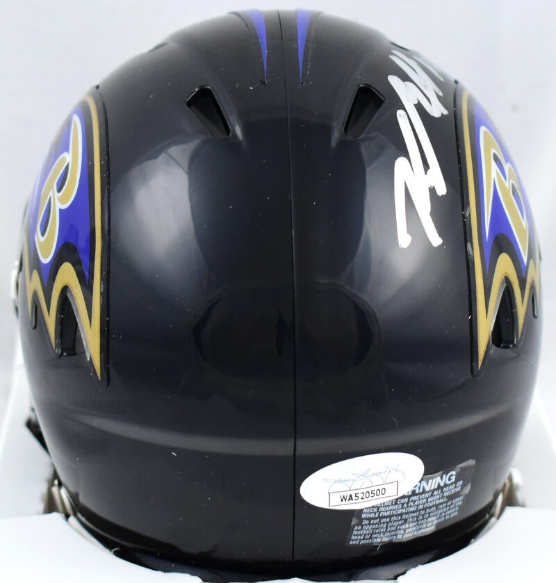 Kyle Hamilton Autographed Baltimore Ravens Speed Mini Helmet- JSA W *Silver Image 3