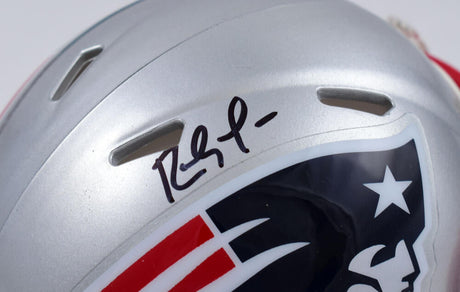 Randy Moss Autographed Patriots Speed Mini Helmet-Beckett W Hologram *Black Image 2