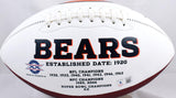 Mike Singletary Autographed Chicago Bears Logo Football w/ HOF- Beckett W Hologram Image 4