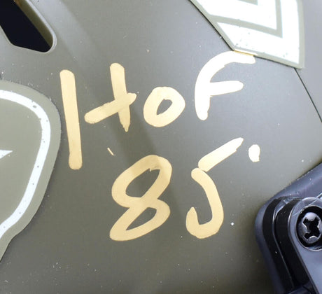 O.J. Simpson Autographed Buffalo Bills Salute to Service Speed Mini Helmet w/HOF - JSA W *Gold Image 2