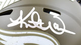 Kurt Warner Autographed Arizona Cardinals Salute to Service Speed Mini Helmet-Beckett W Hologram *Silver Image 2