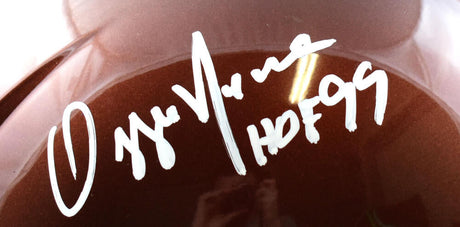 Ozzie Newsome Autographed Browns F/S Flash Speed Helmet w/HOF- Beckett W Hologram *White Image 2