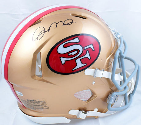 Joe Montana Autographed San Francisco 49ers F/S 64-95 Speed Authentic Helmet - Fanatics *Black Image 1