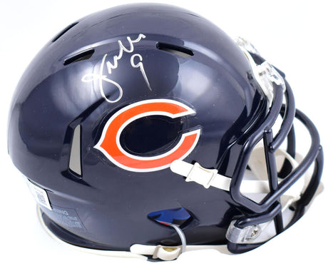 Jim McMahon Autographed Chicago Bears Speed Mini Helmet- Beckett W Hologram *Silver Image 1