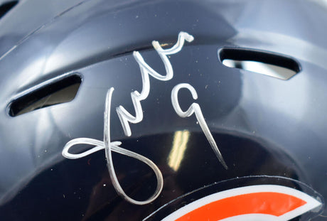 Jim McMahon Autographed Chicago Bears Speed Mini Helmet- Beckett W Hologram *Silver Image 2