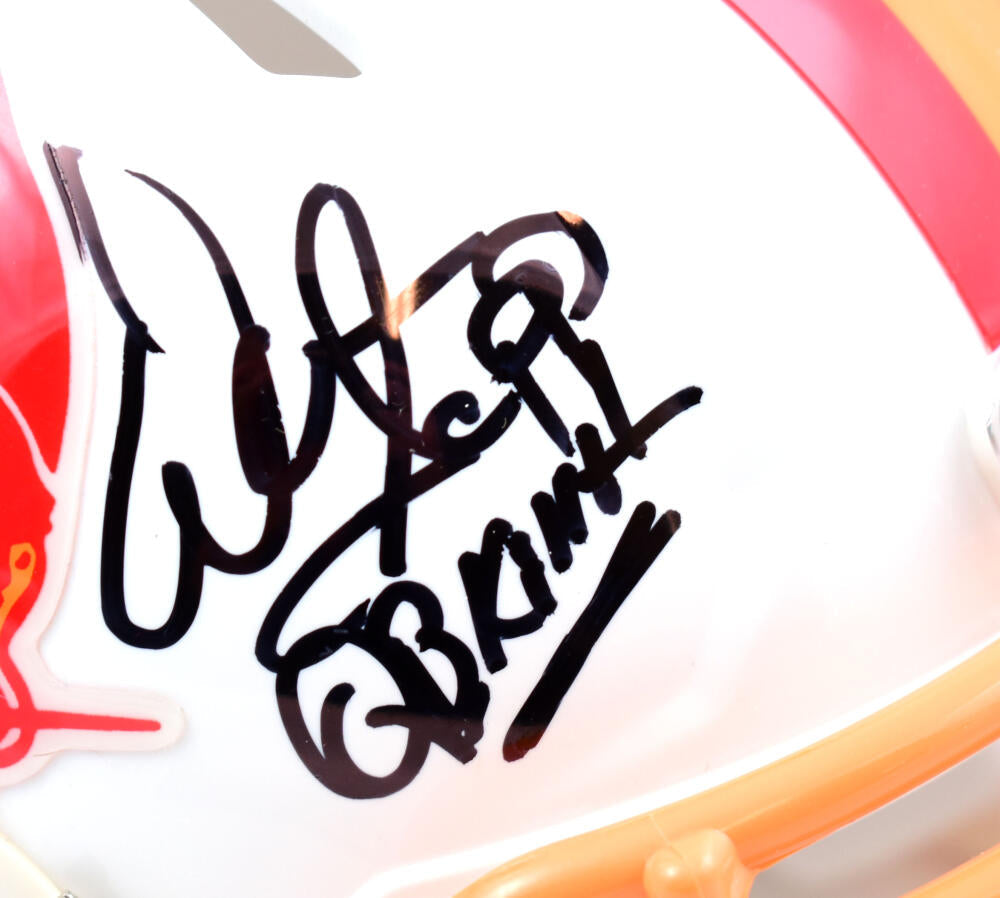 Warren Sapp Autographed Buccaneers 76-96 Speed Mini Helmet w/QB Killa-Beckett W Hologram *Black Image 2