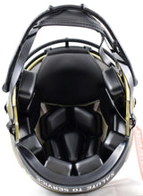 Warren Sapp Signed Buccaneers F/S Salute to Service Speed Authentic Helmet w/3 insc.-Beckett W Hologram *Orange Image 6