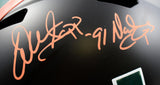 Warren Sapp Signed F/S Miami Hurricanes Black Speed Helmet W/Natl Champs- Beckett W Hologram *Orange  Image 2