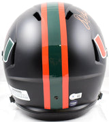 Warren Sapp Signed F/S Miami Hurricanes Black Speed Helmet W/Natl Champs- Beckett W Hologram *Orange  Image 3