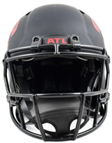 Deion Sanders Autographed Atlanta Falcons F/S Eclipse Speed Authentic Helmet-Beckett W Hologram *Silver Image 4