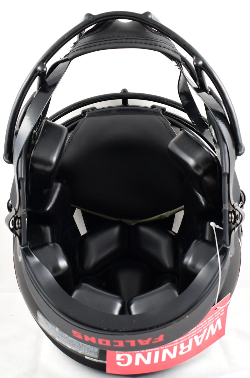 Deion Sanders Autographed Atlanta Falcons F/S Eclipse Speed Authentic Helmet-Beckett W Hologram *Silver Image 5