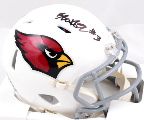 Budda Baker Autographed Arizona Cardinals Speed Mini Helmet-Beckett W Hologram *Black Image 1
