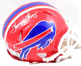 Thurman Thomas Autographed Buffalo Bills 87-01 Speed Mini Helmet- Beckett W Hologram *Silver Image 1