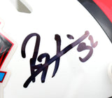Ray Lewis Deion Sanders Autographed NFL HOF Speed Mini Helmet-Beckett W Hologram *Black Image 2