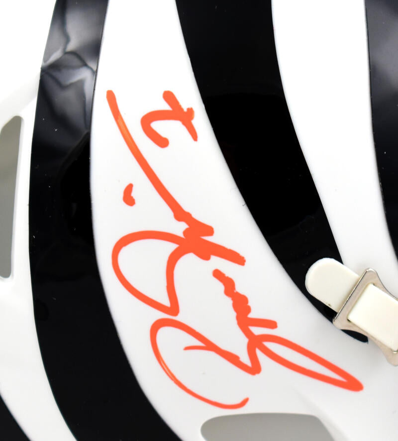 Boomer Esiason Autographed Cincinnati Bengals ALT 22 Speed Mini Helmet-Beckett W Hologram *Orange Image 2
