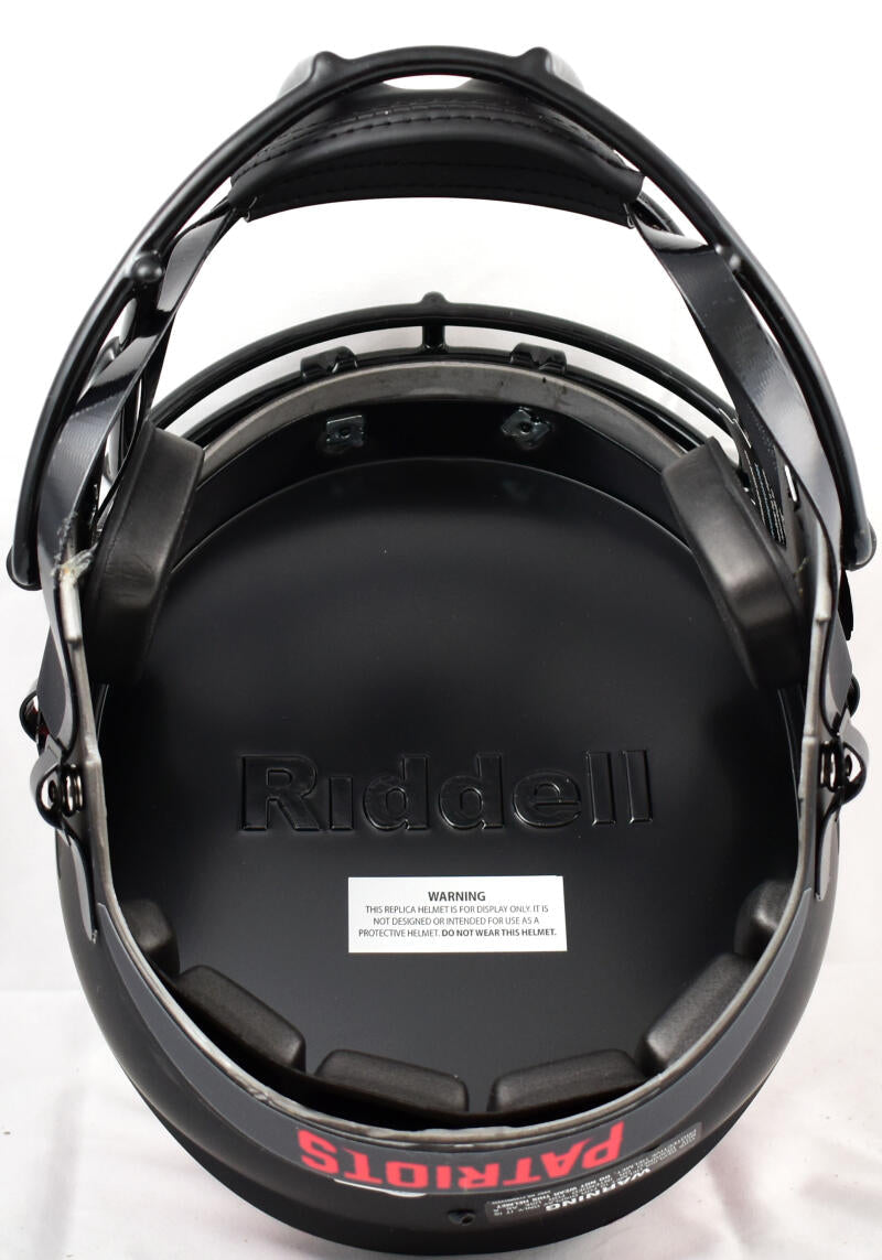 Tedy Bruschi Autographed New England Patriots F/S Eclipse Speed Helmet-Beckett W Hologram *Silver Image 5