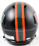 Ray Lewis Autographed Miami Hurricanes F/S Black Nights Speed Helmet-Beckett W Hologram *Orange Image 3