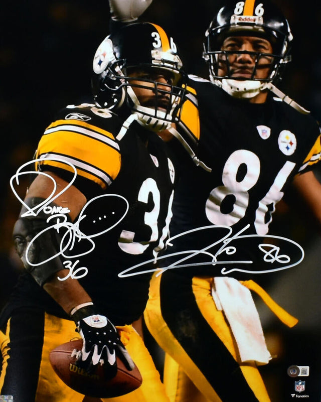 Jerome Bettis Hines Ward Autographed Pittsburgh Steelers 16x20 Photo - Beckett W Hologram *White Image 1