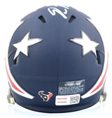 Dameon Pierce Autographed Houston Texans Amp Speed Mini Helmet- Tristar *Silver Image 3