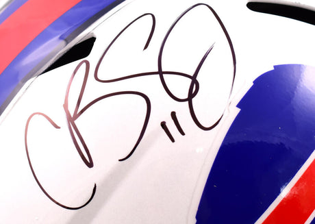 Cole Beasley Autographed Buffalo Bills F/S 2021 Speed Helmet w/Bills Mafia -Beckett W Hologram *Black Image 2