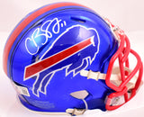 Cole Beasley Autographed Buffalo Bills Flash Speed Mini Helmet- Beckett W Hologram *White Image 1