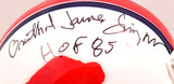 Orenthal James (OJ) Simpson Signed Bills 65-73 Mini Helmet w/ HOF- JSA W Auth *Blk Image 2