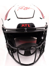 Deion Sanders Autographed Atlanta Falcons F/S Lunar Speed Flex Helmet- Beckett W Hologram *Red Image 2