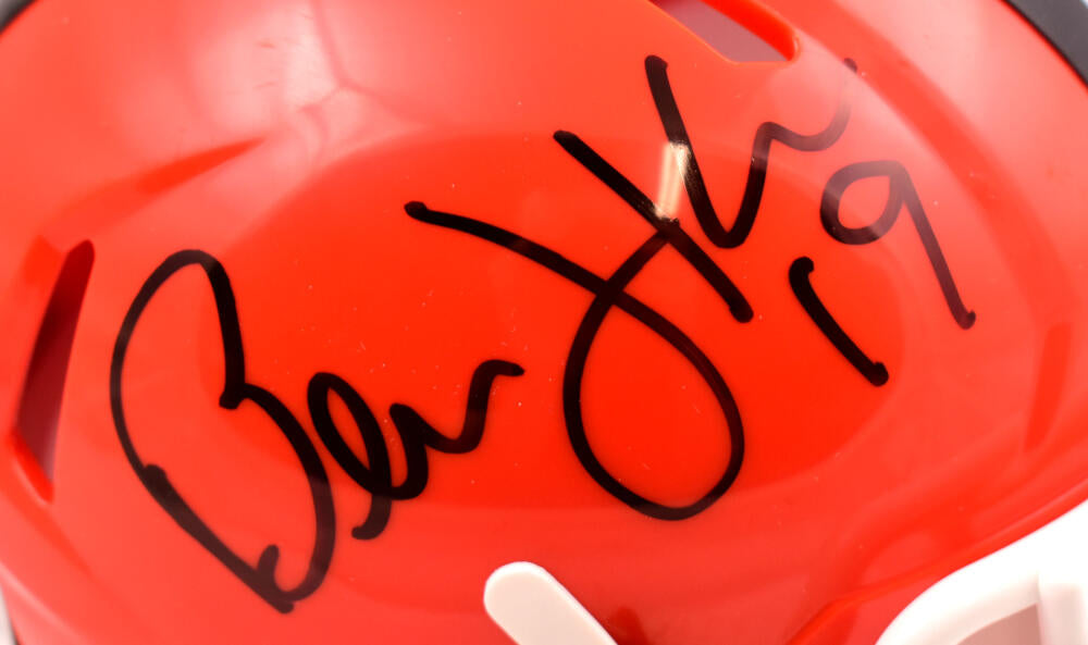 Bernie Kosar Autographed Cleveland Browns 75-05 Speed Mini Helmet - Beckett W Hologram *Black Image 2
