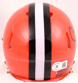 Bernie Kosar Autographed Cleveland Browns 75-05 Speed Mini Helmet - Beckett W Hologram *Black Image 3