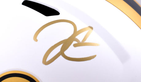 Derek Carr Autographed New Orleans Saints F/S Lunar Speed Authentic Helmet-Beckett W Hologram *Gold Image 2