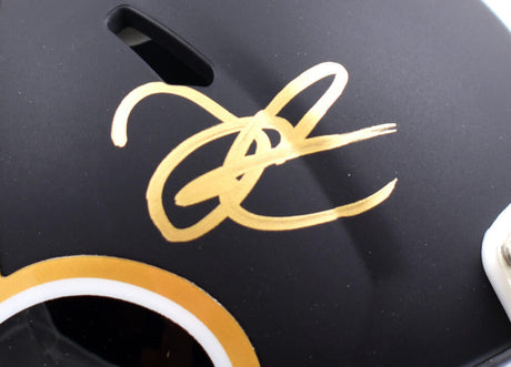 Derek Carr Autographed New Orleans Saints Amp Speed Mini Helmet-Beckett W Hologram *Gold Image 2