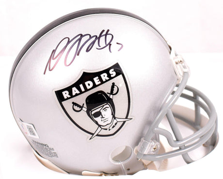 Davante Adams Autographed Las Vegas Raiders 1963 Mini Helmet-Beckett W Hologram *Black Image 1