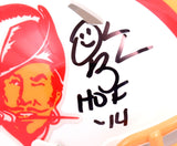 Derrick Brooks Autographed Buccaneers 76-96 Speed Mini Helmet w/HOF- Beckett W Hologram *Black Image 2