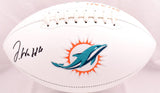 Jaylen Waddle Autographed Miami Dolphins Logo Football-Fanatics *Black Image 1
