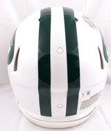 Darrelle Revis Autographed New York Jets F/S 98-18 Speed Authentic Helmet w/HOF - Beckett W Hologram *Black Image 3