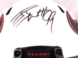 JJ Watt Autographed Houston Texans F/S Lunar Speed Authentic Helmet-Beckett W Hologram *Black Image 3