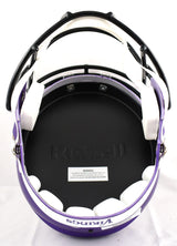 TJ Hockenson Autographed Minnesota Vikings F/S Speed Helmet w/Skol Vikings- Beckett W Hologram *Silver Image 5