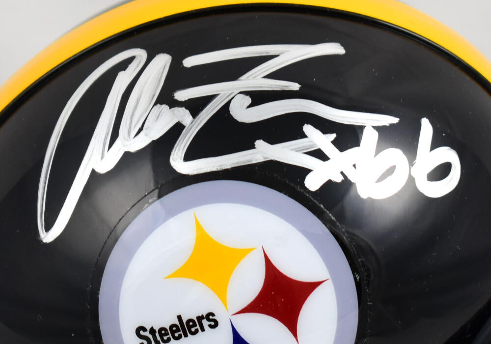 Alan Faneca Autographed Pittsburgh Steelers Mini Helmet-Beckett W Hologram *Silver Image 2