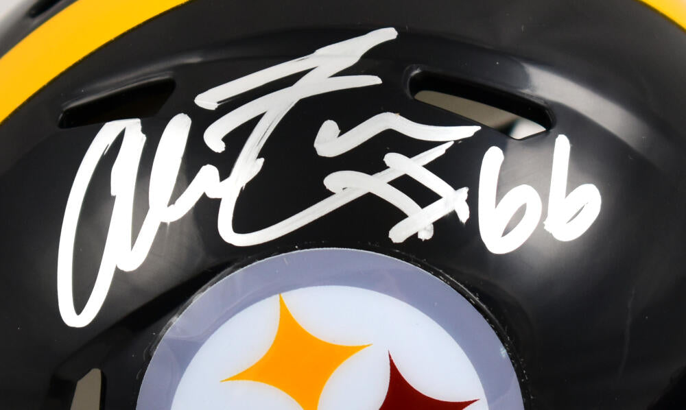 Alan Faneca Autographed Pittsburgh Steelers Speed Mini Helmet-Beckett W Hologram *Silver Image 2