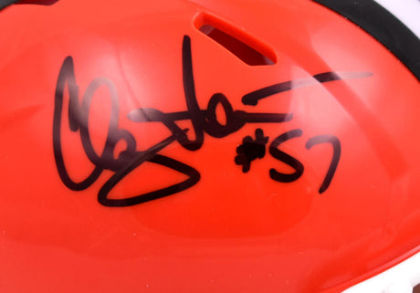 Clay Matthews Autographed Cleveland Browns 75-05 Speed Mini Helmet- Prova *Black Image 2