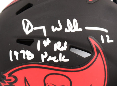 Doug Williams Autographed Tampa Bay Buccaneers Eclipse Speed Mini Helmet w/1st Pick- Beckett W Hologram *Silver Image 2