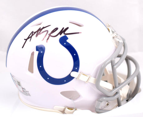 Anthony Richardson Autographed Indianapolis Colts Speed Mini Helmet-Fanatics *Black Image 1