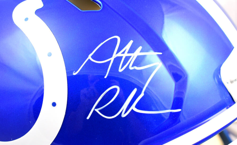 Anthony Richardson Autographed Indianapolis Colts F/S Flash Speed Authentic Helmet - Fanatics *White Image 2
