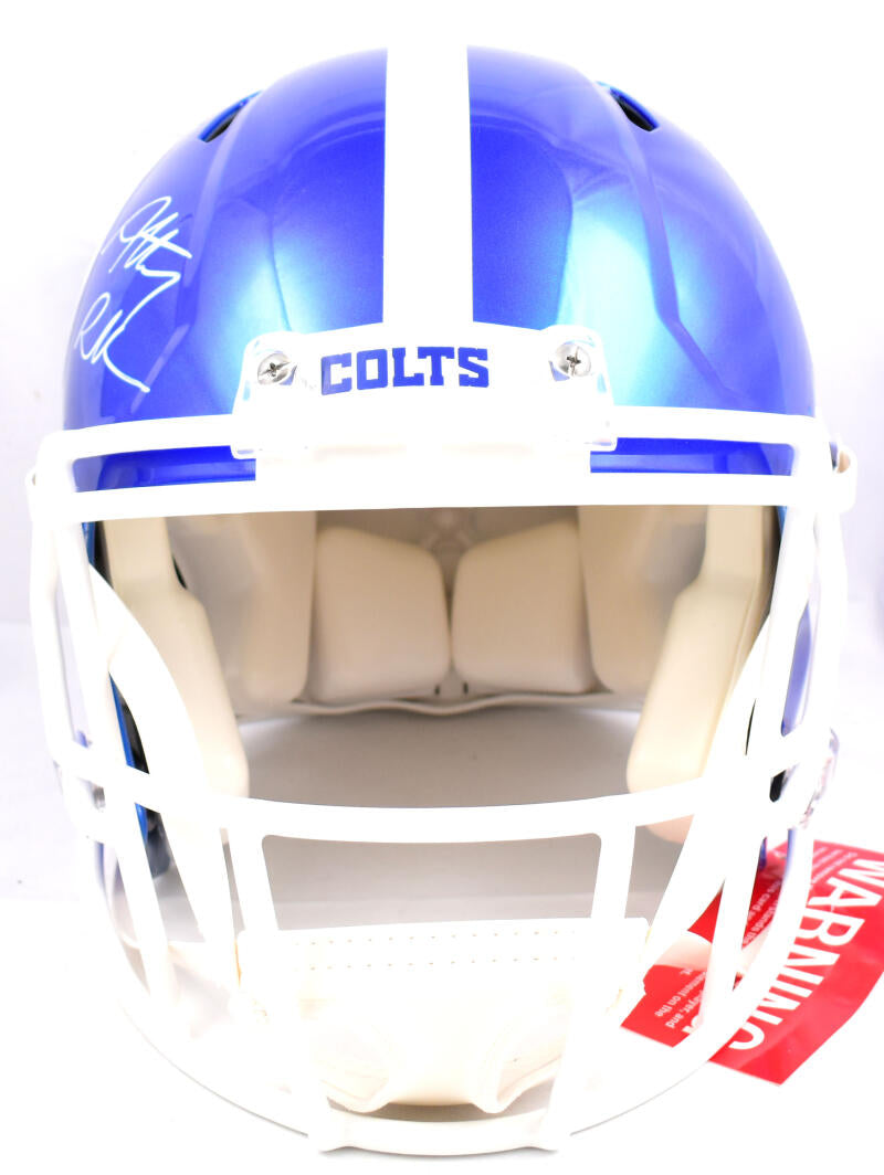 Anthony Richardson Autographed Indianapolis Colts F/S Flash Speed Authentic Helmet - Fanatics *White Image 4
