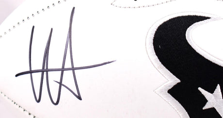 Will Anderson Autographed Houston Texans Logo Football- Fanatics *Black Image 2